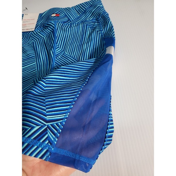 Tommy Hilfiger Sport High Rise Bike Shorts Athletic Blue XS - Picture 4 of 6